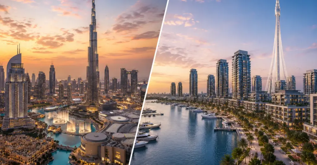 Dubai Creek Harbour vs Downtown Dubai Which Area Is Better to Buy or Live In